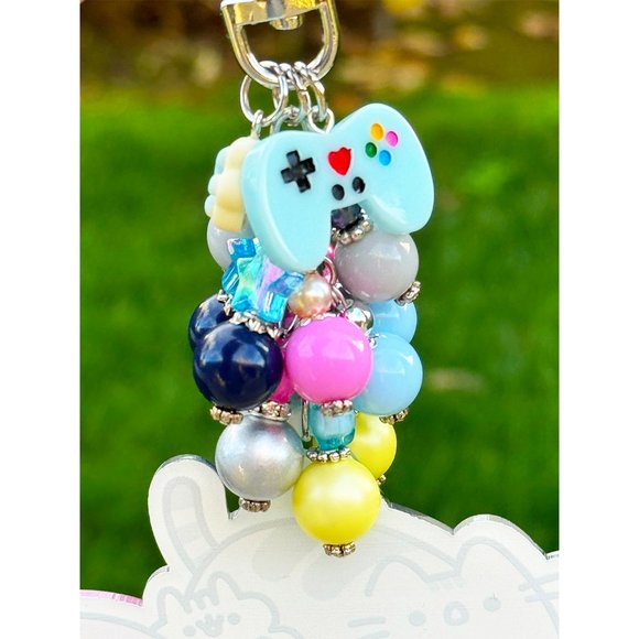 Gaming Pusheen Cat Acrylic Keychain Purse Bag Charm - Picture 8 of 8